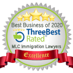 ThreeBest Rated — Best Business of 2020, MLC Immigration Lawyers Excellence